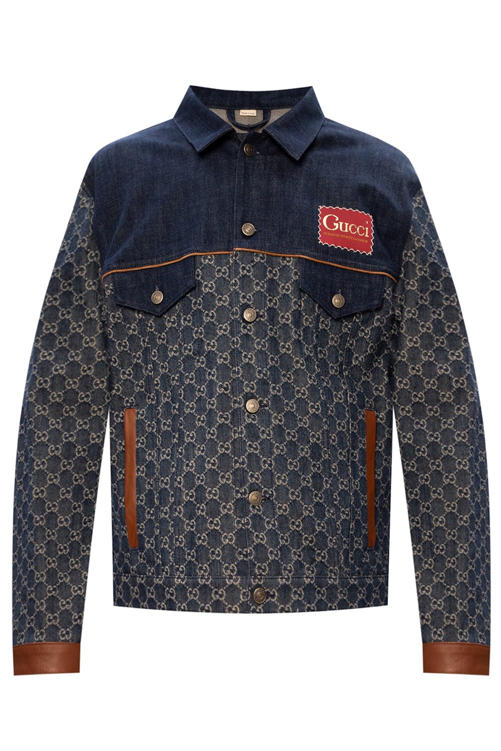 Gucci logo 2024 denim jacket